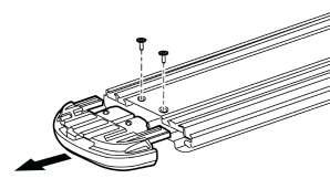 c) Loosen but do not remove bolts holding front bracket to frame using 12mm socket. Loosen front bracket only. Fig.