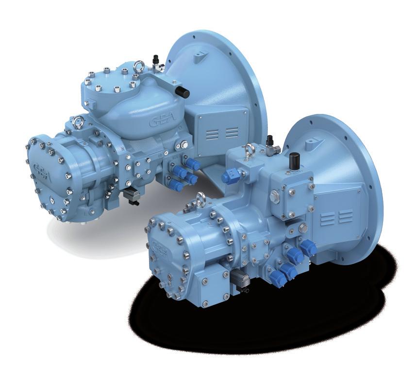 4 GEA Grasso M Boosting efficiency GEA Grasso M compressors are the first screw compressors with an integrated pressure-activated check valve ensuring low pressure drop.