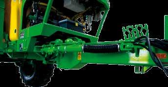 Steering drawbar (option) The DAMMANN steering shaft ensures a true track following of the trailed sprayer