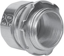 Compression Type Fittings Raintight FITTINGS conduit fittings are used: Connectors Non-insulated Raintight Couplings
