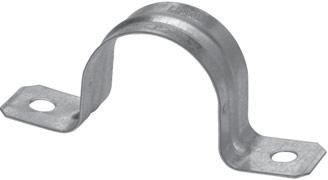 Conduit Fittings STRAPS STEEL GALVANIZED Two Hole NAILING STRAPS STAMPED STEEL Standard Material: CLAMPS STEEL 497 1US 1 /2 250 2 497 2US /4 150 497