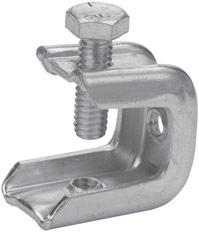 20 415US 2 25 22 BEAM CLAMPS/INSULATOR SUPPORTS STEEL Base Jaw Tapped Opening Holes 529SUS /4 5 /8 1 /4