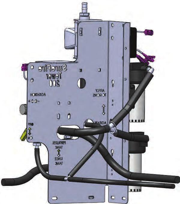 Tower 200 Plumbing Overview EPD (Electric Pump Driver) see section D for details Dual 12 volt diaphragm pumps shown SureFire systems use 1 or 2 pumps to meet specific system requirements.