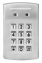 Keypad, Outdoor, 480 user code, satin stainless face plate 584 AC228 626 Keypad, Indoor, 480 user code, satin