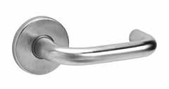 Lever: Cast Rose: Cast 2-7/8 (73) 2-1/2* (64) 5-1/8 (130) Dimensions: inches millimeters *Dimension from face of door, not surface of rose or escutcheon. ML2000.