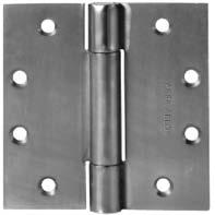 Full Mortise Bearing Hinges Three Knuckle Heavy Weight Series Recommended for use on high frequency and/or heavy wood or metal doors in schools, hospitals or other public buildings where heavy