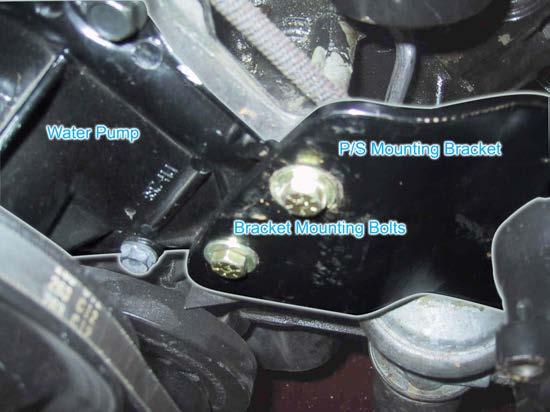 Power Steering Pump Installation Note: The pump included in this kit must be used