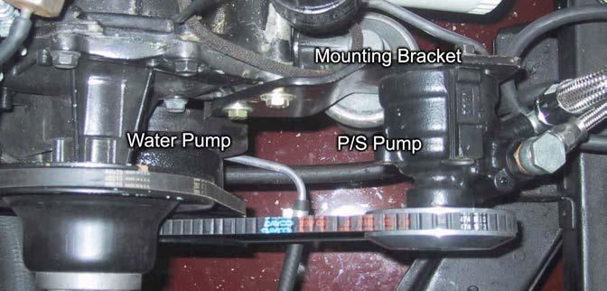 Note: Pump mounting bracket for 289 ci motor.