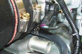 Connect the fuel line(s) to the fitting on the fuel manifold