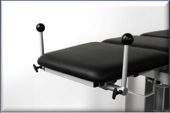 Code 140-00266-00 *Option when ordering a new table Driving handles legrest (foldable) Particularly useful when patients are