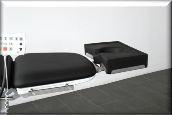 Also includes an attachment rail on the side for optional wrist support. The pillow is made of "slow recovery" material and popular for longer anesthesia surgery.