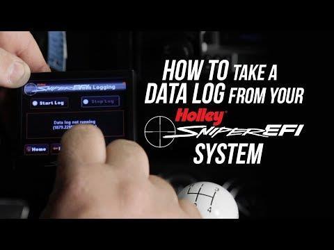 DATALOGGING & FILE TRANSFERS For video instructions on how to take a data log and view the datalog with the Sniper EFI system, reference this helpful video: https://www.youtube.com/watch?