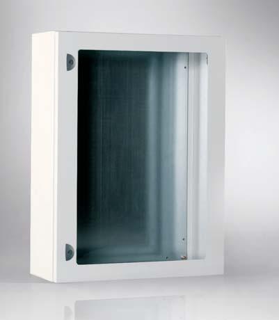 STP BOXES WITH PLEXI DOOR * * Product ATEX: contact the ETA commercial office for STP boxes with tempered glass Enclosure manufactured from 1.5 mm thick sheet steel. Door provided with 4.