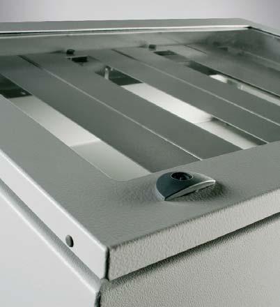 MODULAR KIT MDST Frame and front panels manufactured from 1.5 mm thick sheet steel. Colour: RAL 7035 textured finish.