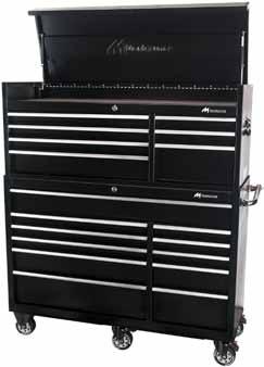 295825 MTZBK4111TC 79 Dimensions: 41 W x 18 1/8 D x 41 1/2 H Cubic Inches: 34,783 with Load Rating of 100 Lbs Per Set (Dual Slides on Larger Drawers)
