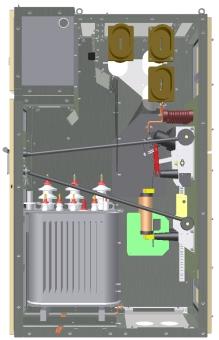 Load-break switch with fuses panel