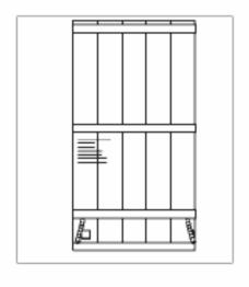Medium-Voltage Switchgear MILE MP12, MP17 and MP24 9. INSTALLATION 9.1 Packaging, handling, storage 9.1.1 Packaging Handling of panel and withdrawable part: Each panel is delivered vertically, in separate packaging.