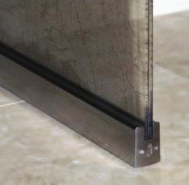 Square CRL's patented Wedge-Lock Glass Securing System is a totally original concept for securing the glass in a Door Rail. No more fumbling with multiple pieces, trying to align them properly.