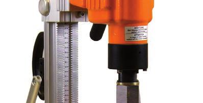 core drill motor and anchor-/vacuum base Lightweight and solid drill stand: 12 kg Travel length: 650 mm Maximum
