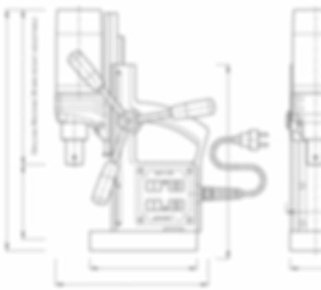 Machine Dimensions Rotabest Mini 38/50 16-21 / 32 +