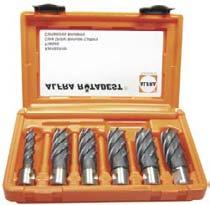 ALFRA Rotabest HSS-Co Cutters Sets With Weldon-shank 3/4 MADE IN GERMANY An assortment of the most popular sizes of cutters clearly presented in a