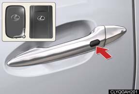 Entering the vehicle To unlock the vehicle, simply grasp one of the door handles.