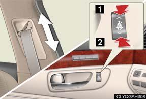 Topic Before Driving Seat Belts Adjusting shoulder belt height (front seats only) Up Down Seat Belts comfort