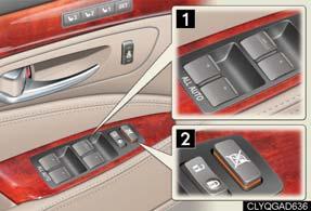 Topic 6 Opening and Closing Power Windows Power window switches To open: press the switch. To close: pull the switch up.