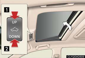 Entering and Exiting Before Driving Before Driving When Driving Moon Roof (If Equipped) Opening and closing Tilt up and down