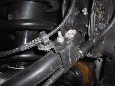 (Fig 14) Reconnect the ABS harness. (Fig 15) FIG 14 Install the outer tie rod to the knuckle using factory hardware.