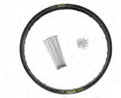 4,7cm (21 x 1,85 ) / 36 041-0500 Rear wheel 43,18 x 7,62cm (17 x 2,5 ) / 32 041-0501 (Hub, rear sprocket and brake discs are not included in scope of delivery) Scope of