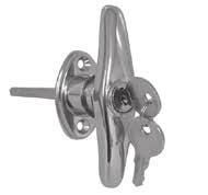 L595 Spring Latches pin extends 1" past bracket 1 x 1¼" mounting pattern for ¼" bolts Note Spring loaded bolt can
