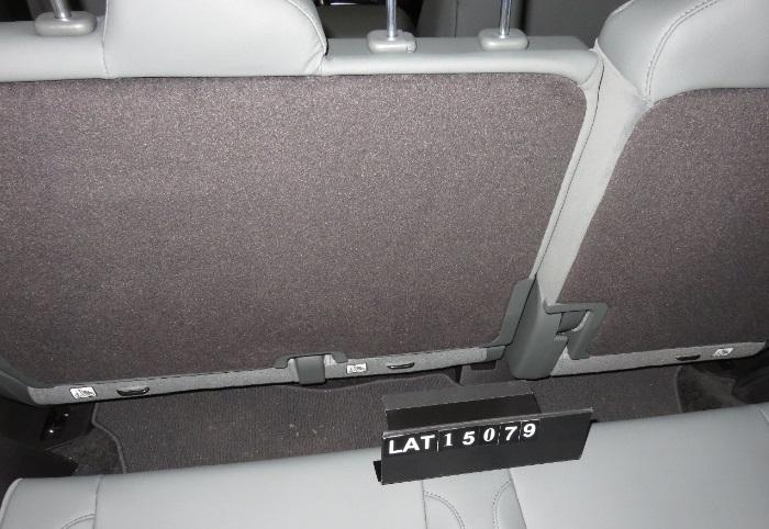 The bottom-most point of the seatback is defined as the lowest point that is repeated across the seating position and moves in accordance with seat adjustment, but does not include the seat pan or