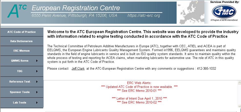 ERC ATC's European Registration