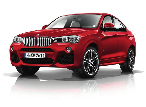 MODEL RANGE. The BMW X4 is available in a variety of engine and model variants, each providing a different level of standard specification.