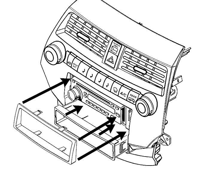 (Figure ) Slide the radio into the Radio Housing until it snaps into place.