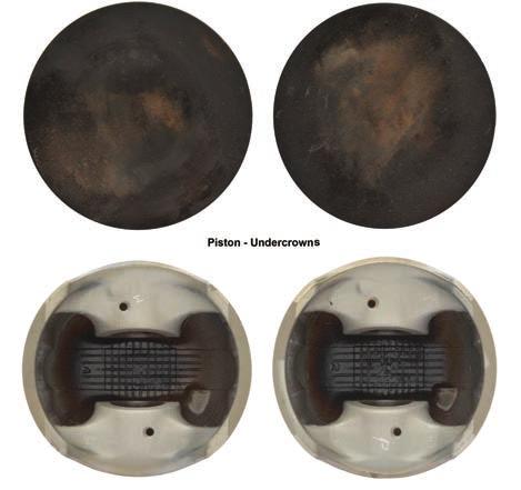Piston Crowns & Undercrowns Undercrowns Undercrowns Piston Crown, Undercrown, Piston Crown, Undercrown, To protect against pre-ignition and poor performance, two-stroke oils must resist piston crown