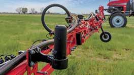 Patriot sprayers advanced boom and boom suspension design provide superior strength without excessive weight and a wide range of spray heights for various crops and conditions, while also maintaining