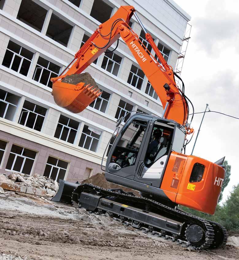 ZAXIS 135US DURABILITY Hitachi is renowned for developing machines that are built to cope with the most rigorous working conditions.