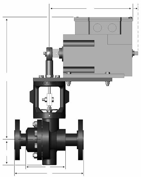 Mark 33/331/332 Electric Motor Operator Control Valve Dimensions B D d Ends 1/ 3/4" ANSI Dimensions (inches) A1 B C D (lbs.) 150# 7.25 12.95 2.18 7.50 19 300# 7.50 12.95 2.18 7.50 21 150# 7.25 12.95 2.18 7.50 21 300# 7.