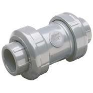 Schedule 0 Industrial Products & Accessories True Union Ball Check Valves (Regular Style) & Foot Valve Screens True Union Ball Check Valves (Regular Style) Socket/Threaded Style Pressure Rating @ 7 F