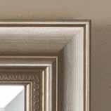 detail Stately Style For Any Space 291-19 3 /4 w, 25 3 /4 h Silver finish on wood frame New 254-25 1 /2 w, 33 1 /2 h (pictured) 255-28 w, 40 h NO UPS 256-32 w, 32 h Faux