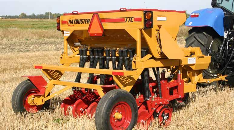 77C ALL PURPOSE DRILL The model 77C Drill from Haybuster has the ability to drill many different varieties and sizes of seed into all types of