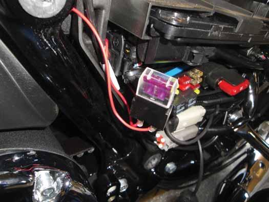 the bike behind the cover. In the wiring loom is an (Red)/(yellow striped) wire.