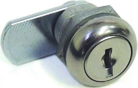 A Dimension CL3038 3/8 CL3058 5/8 CL3078 7/8 CL3118 1 1/8 CL3138 1 3/8 Thumbturn Cam Locks 7 Bright nickel finish