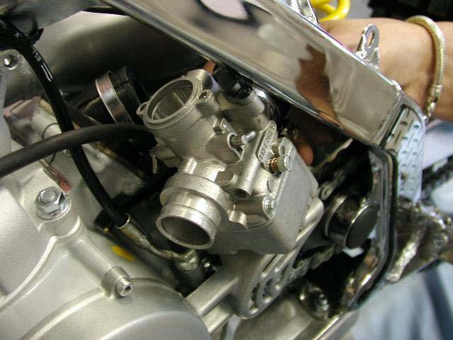 Install the carb as shown.