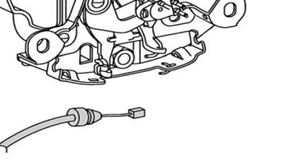 PRE WIRE CONNECTOR Fig. 8 5) Installing hood lock assembly. a) Locate pre-wired connector to lower left of hood latch.