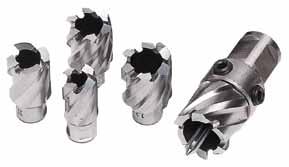 SHORTSLUGGER CUTTERS SHORTSLUGGER CUTTERS ShortSlugger Series Cutters - available in standard sizes from ½ to 1 ¹/₁₆, are capable of drilling materials up to ¾ thick.