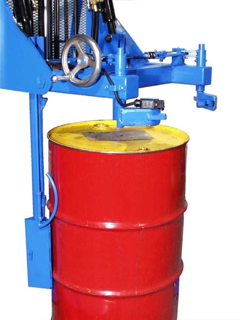 The model 289F has a maximum capacity rating of 800 Lb. full drum and is designed to lift, move and pour a 55-gallon (210 liter) steel or plastic drum. DO NOT exceed these ratings.