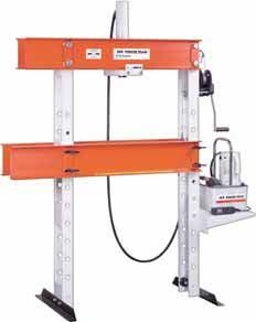 Press H FRAME Open Throat & Economy Press 25 Ton Presses M M Economy SPE256 L Lower Bolster D K B G F E A H J SPE2514 C Movable Hydraulic gauge and hydraulic fittings are included with presses.